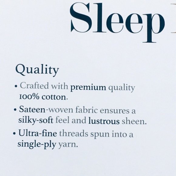 new IVORY Charter Club Sleep Luxe 800 TC 100% Cotton Sateen QUEEN Sheet Set - Picture 8 of 9